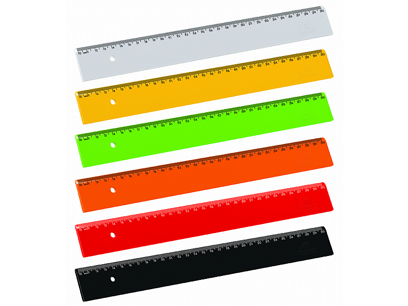 6 Stück Solide Ausgewählte Farben Acrimet Lineal 12 Inch und 30 cm