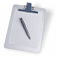 Aluminum clipboard memo size