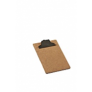 Clipboard MDF Memo Size - Plastic Clip