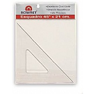 Esquadro sem Escala de 45 (21cm)