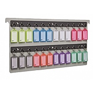 Key File Drawer Rack - Legal Size - 24 Keyring Tags