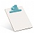 White-MDF-Half-Letter-Size--Clipboard--Colored-Metal-Clip